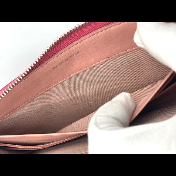 CHANEL Lambskin Camellia Embossed Zip Around Large Gusset Wallet - Picture 8 of 10